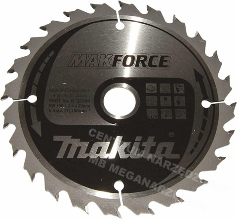 MAKITA PIŁA TARCZOWA 150x20x24z MAKFORCE DREWNO
