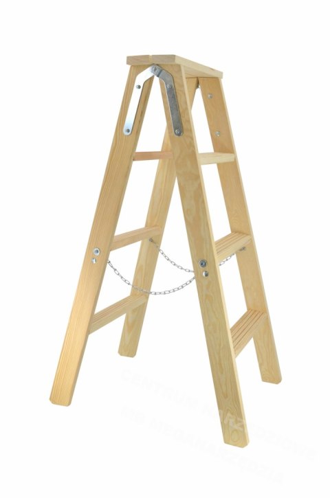 AW Drabina Taboret Drewniany 2x6 Stopni 150KG AW Drabina Taboret Drewniany 2x6 Stopni 150KG