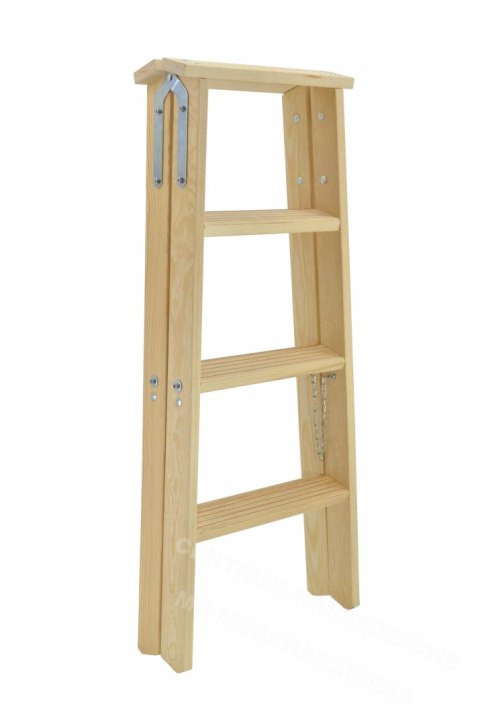 AW Drabina Taboret Drewniany 2x6 Stopni 150KG AW Drabina Taboret Drewniany 2x6 Stopni 150KG