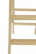 AW Drabina Taboret Drewniany 2x6 Stopni 150KG