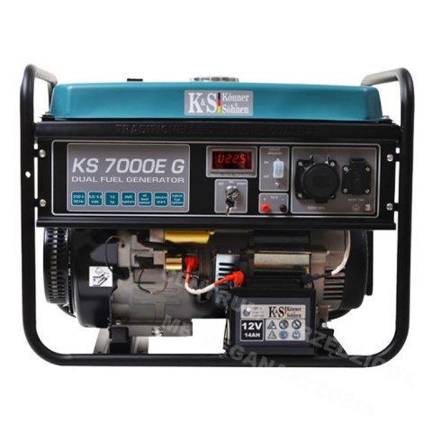 KÖNNER & SÖHNEN Generator Hybrydowy (Benzyna/lpg) 5,0kw 230v Ks 7000e G, rozruch elektryczny, agregat KÖNNER & SÖHNEN Generator Hybrydowy (Benzyna/lpg) 5,0kw 230v Ks 7000e G, rozruch elektryczny, agregat