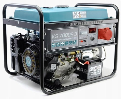 KÖNNER & SÖHNEN Generator Prądotwórczy Benzynowy 5,0kW 230/400V KS 7000E-3 KÖNNER & SÖHNEN Generator Prądotwórczy Benzynowy 5,0kW 230/400V KS 7000E-3