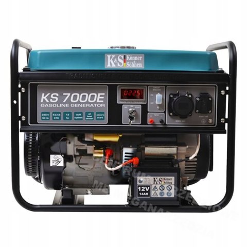 KÖNNER & SÖHNEN Generator Prądotwórczy Benzynowy 5,0kw 230v Ks 7000e, Rozruch Elektryczny KÖNNER & SÖHNEN Generator Prądotwórczy Benzynowy 5,0kw 230v Ks 7000e, Rozruch Elektryczny