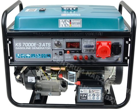 KÖNNER & SÖHNEN Generator Prądotwórczy Benzynowy 5,0kW 400V KS 7000E-3 ATS KÖNNER & SÖHNEN Generator Prądotwórczy Benzynowy 5,0kW 400V KS 7000E-3 ATS