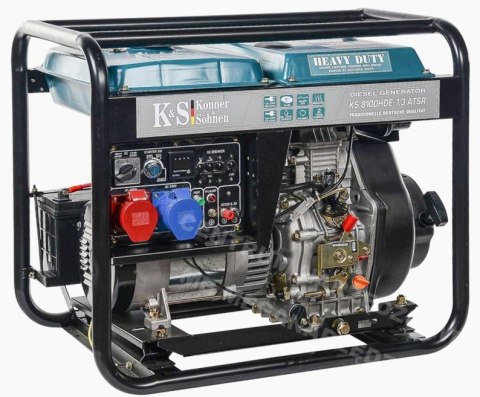 KÖNNER & SÖHNEN Generator Prądotwórczy Diesel 6,0kW 230/400V KS 8100HDE-1/3 ATSR KÖNNER & SÖHNEN Generator Prądotwórczy Diesel 6,0kW 230/400V KS 8100HDE-1/3 ATSR