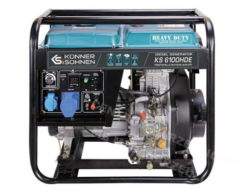 KS Generator Diesel Ks 6100hde (Euro V) 5,5kw 230v, Rozruch Elektryczny KS Generator Diesel Ks 6100hde (Euro V) 5,5kw 230v, Rozruch Elektryczny