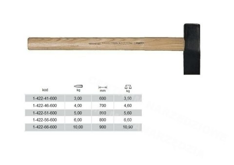 KUŹNIA MŁOTEK ROZŁUPIAK 4 kg KUŹNIA MŁOTEK ROZŁUPIAK 4 kg