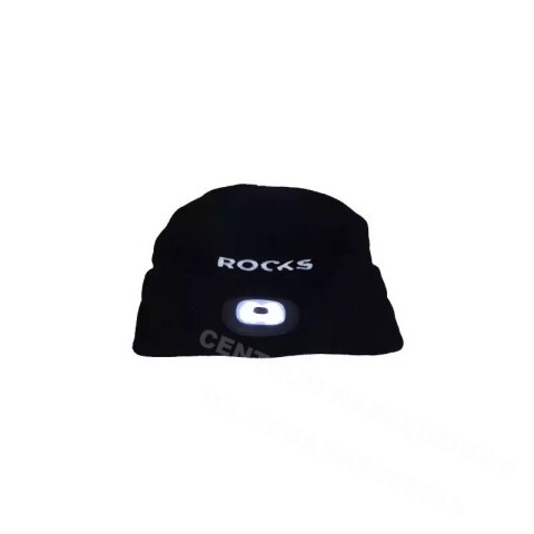 ROOKS CZAPKA CZARNA Z LAMPKĄ USB 80lm ROOKS CZAPKA CZARNA Z LAMPKĄ USB 80lm