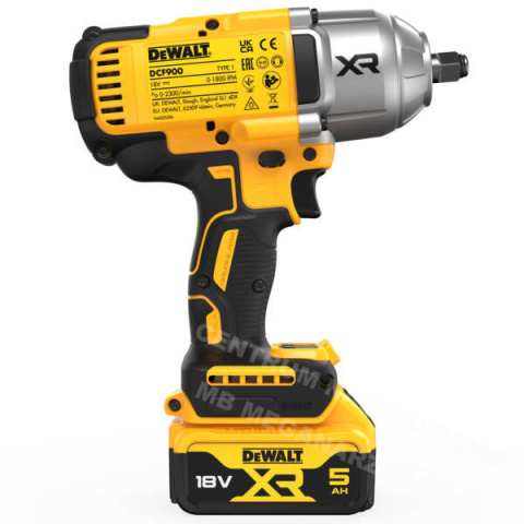 DEWALT Impact wrench 1/2" 18V 1355Nm 2x5.0Ah TSTAK DCF900P2T DEWALT Impact wrench 1/2" 18V 1355Nm 2x5.0Ah TSTAK DCF900P2T