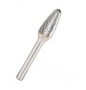 KLINGSPOR Frez Do Metalu Hf 100 F Fi=12,7x25mm Trzpień 6mm Typ Rbf, Hiperboliczny-połokrągły