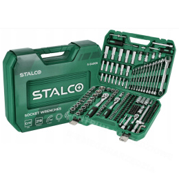 STALCO Zestaw kluczy nasadowych 219elm