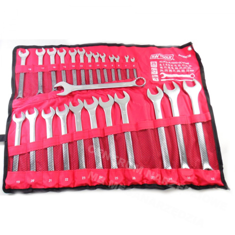 AWTOOLS ZESTAW KLUCZY 25SZT KLUCZE PŁASKO OCZKOWE 6-32mm MATOWE AWTOOLS ZESTAW KLUCZY 25SZT KLUCZE PŁASKO OCZKOWE 6-32mm MATOWE