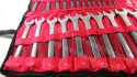 AWTOOLS ZESTAW KLUCZY 25SZT KLUCZE PŁASKO OCZKOWE 6-32mm MATOWE