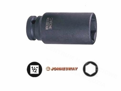 JONNESWAY Nasadka udarowa długa 17mm 1/2" CR-MO JONNESWAY Nasadka udarowa długa 17mm 1/2" CR-MO