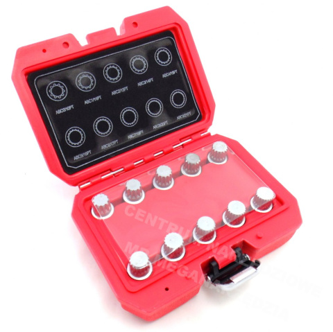 MAGNUS Wheel bolt sockets for VW thief 10 pcs. Socket set MAGNUS Wheel bolt sockets for VW thief 10 pcs. Socket set