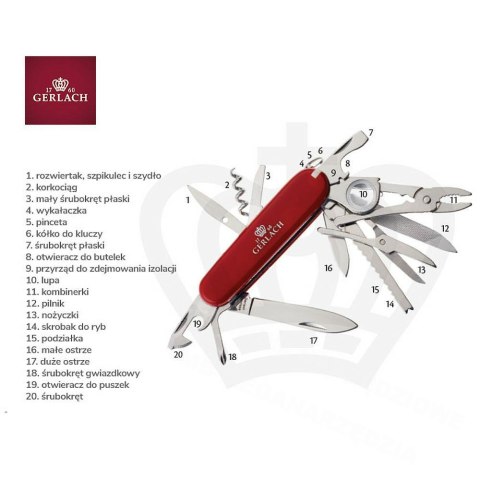 GERLACH.SCYZORYK 20-FUNKCYJNY GERLACH.SCYZORYK 20-FUNKCYJNY