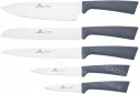 GERLACH Zestaw noży w bloku 5szt. Smart Grey