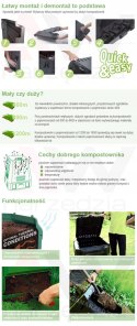 PROSPERPLAST KOMPOSTOWNIK 800L CZARNY