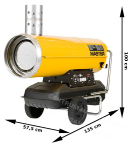 MASTER Nagrzewnica olejowa BV 110E z odprowadzaniem spalin 33kW