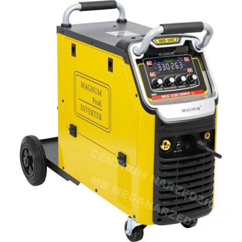Półautomat spawarka inwerterowa MIG-3330 MMAV2 IGBT 4x4, 330A, 400V + wyposażenie Półautomat spawarka inwerterowa MIG-3330 MMAV2 IGBT 4x4, 330A, 400V + wyposażenie