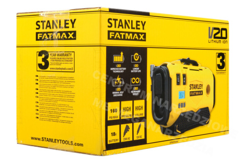 STANLEY KOMPRESOR V20 SFMCE520B 3 ŹRÓDŁA ZASILANIA STANLEY KOMPRESOR V20 SFMCE520B 3 ŹRÓDŁA ZASILANIA