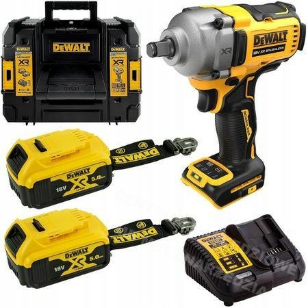 DEWALT Klucz udarowy 1/2" 18V 812Nm 2x5,0Ah 4-biegi tstak pierścień DCF891P2T lanyard ready DEWALT Klucz udarowy 1/2" 18V 812Nm 2x5,0Ah 4-biegi tstak pierścień DCF891P2T lanyard ready