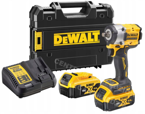 DEWALT Klucz udarowy 1/2" 18V DCF921P2T 406Nm 2x5,0Ah tstak pierścień lanyard ready DEWALT Klucz udarowy 1/2" 18V DCF921P2T 406Nm 2x5,0Ah tstak pierścień lanyard ready