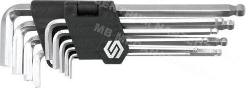 VOREL KLUCZE SZEŚCIOKĄTNE / HEX / 2,5-10 mm, kpl. 9 szt. KOŃCÓWKI KULISTE 56475 VOREL KLUCZE SZEŚCIOKĄTNE / HEX / 2,5-10 mm, kpl. 9 szt. KOŃCÓWKI KULISTE 56475