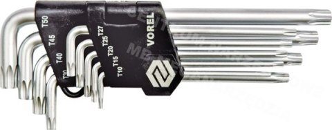 VOREL KLUCZE TORX T10-T50 kpl. 9szt. CrV 56478 VOREL KLUCZE TORX T10-T50 kpl. 9szt. CrV 56478