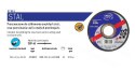 INCOFLEX TARCZA DO CIECIA METALU 125 x 2,5 x 22,2mm