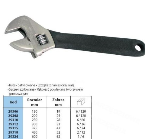 PROLINE KLUCZ NASTAWNY / SZWED 200mm PROFES. PROLINE KLUCZ NASTAWNY / SZWED 200mm PROFES.