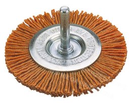 WOLFCRAFT Szczotka tarczowa nylonowa 100mm trzpień 6mm