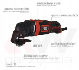 BLACK+DECKER Multi-Tool 300w Case MT300KA