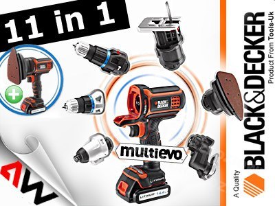 BLACK+DECKER NARZĘDZIE WIELOFUNKCYJNE MULTIEVO MT218KB ZESTAW STARTOWY Z GŁOWICĄ WKRĘTARSKĄ WALIZKA BLACK+DECKER NARZĘDZIE WIELOFUNKCYJNE MULTIEVO MT218KB ZESTAW STARTOWY Z GŁOWICĄ WKRĘTARSKĄ WALIZKA