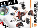 BLACK+DECKER NARZĘDZIE WIELOFUNKCYJNE MULTIEVO MT218KB ZESTAW STARTOWY Z GŁOWICĄ WKRĘTARSKĄ WALIZKA