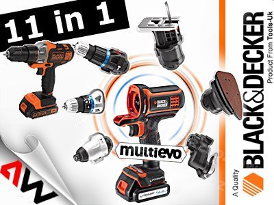 BLACK+DECKER NARZĘDZIE WIELOFUNKCYJNE MULTIEVO MT218KB ZESTAW STARTOWY Z GŁOWICĄ WKRĘTARSKĄ WALIZKA BLACK+DECKER NARZĘDZIE WIELOFUNKCYJNE MULTIEVO MT218KB ZESTAW STARTOWY Z GŁOWICĄ WKRĘTARSKĄ WALIZKA