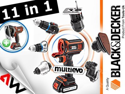 BLACK+DECKER NARZĘDZIE WIELOFUNKCYJNE MULTIEVO MT218KB ZESTAW STARTOWY Z GŁOWICĄ WKRĘTARSKĄ WALIZKA BLACK+DECKER NARZĘDZIE WIELOFUNKCYJNE MULTIEVO MT218KB ZESTAW STARTOWY Z GŁOWICĄ WKRĘTARSKĄ WALIZKA