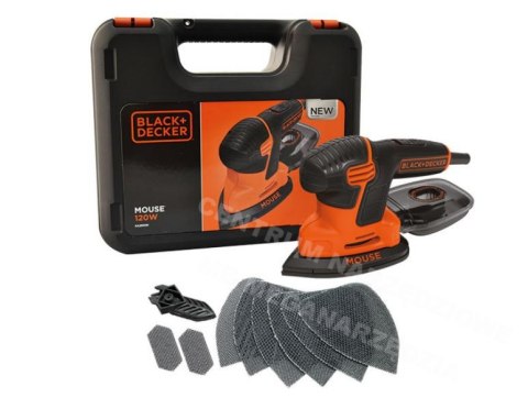 BLACK+DECKER Szlifierka oscylacyjna wielofunkcyjna 120W KA2500K BLACK+DECKER Szlifierka oscylacyjna wielofunkcyjna 120W KA2500K