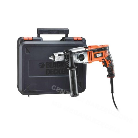 BLACK+DECKER Wiertarka udarowa 850w 2-biegi walizka KR8542K BLACK+DECKER Wiertarka udarowa 850w 2-biegi walizka KR8542K