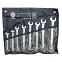 VOREL Combination wrenches set of 8 pcs. 8-19mm CrV Satin Case 51705