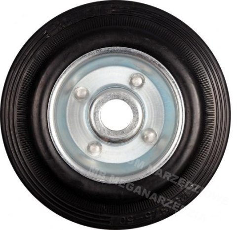 VOREL Koło łożyskowane czarna guma 125mm 87453