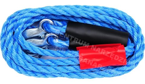 VOREL Linka holownicza - pleciona 2,5t z hakiem, titanium 82209 VOREL Linka holownicza - pleciona 2,5t z hakiem, titanium 82209