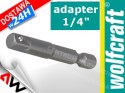 WOLFCRAFT Adapter kluczy nasadowych 1/4" - 6-kąt 1/4"
