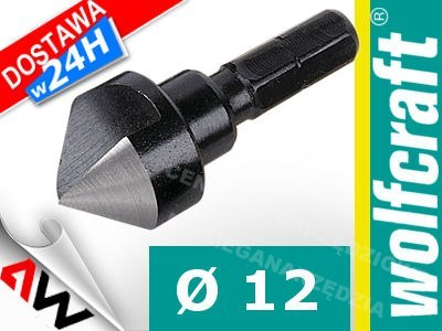 WOLFCRAFT Fazownik WS 12mm uchwyt 6-kąt WOLFCRAFT Fazownik WS 12mm uchwyt 6-kąt