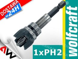WOLFCRAFT Bit holder with adjustable screwdriving depth stop