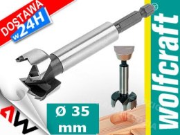 WOLFCRAFT forstner drill bit 35mm 6-point shank