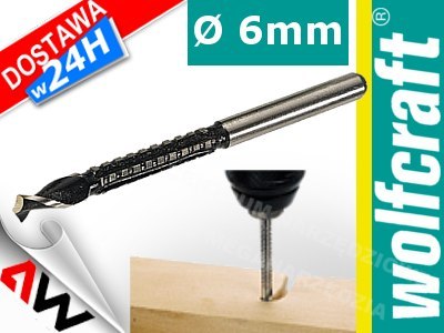 WOLFCRAFT Wiertło - frez hss 90 x 6mm