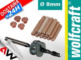 WOLFCRAFT Dowel Connection Set 8mm