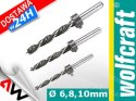 WOLFCRAFT Dowel drill bit set 6,8,10mm + stops