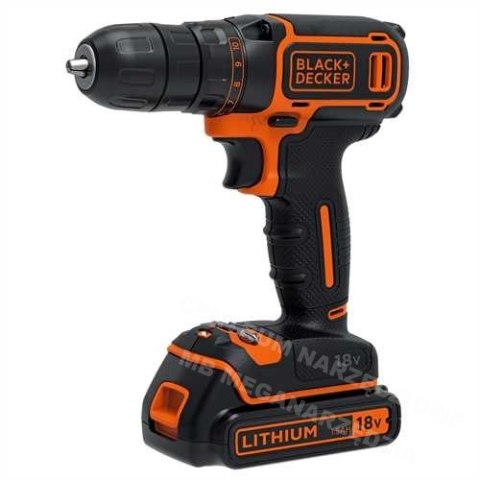 BLACK+DECKER Wiertarko-wkrętarka 18V 2x1.5Ah BLACK+DECKER Wiertarko-wkrętarka 18V 2x1.5Ah